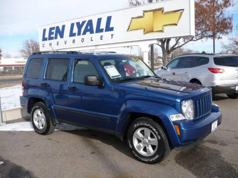 Deep Water Blue Pearl Jeep Liberty Sport 4x4.  Click to enlarge.