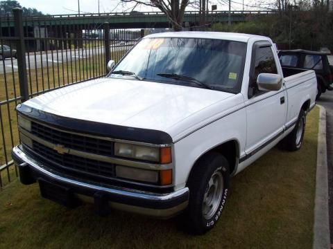 White Chevrolet C/K C1500 Regular Cab.  Click to enlarge.