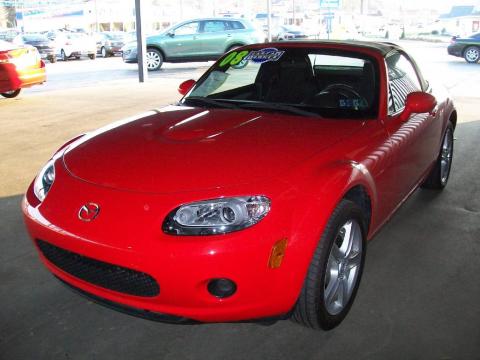 True Red Mazda MX-5 Miata Roadster.  Click to enlarge.