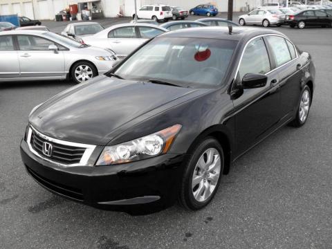 Crystal Black Pearl Honda Accord EX-L Sedan.  Click to enlarge.