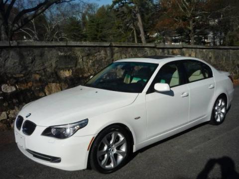 Alpine White BMW 5 Series 535i Sedan.  Click to enlarge.