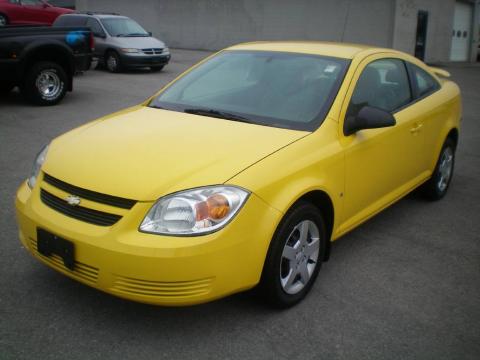 Rally Yellow Chevrolet Cobalt LS Coupe.  Click to enlarge.