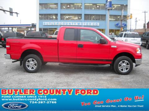 Bright Red Ford F150 XLT SuperCab 4x4.  Click to enlarge.