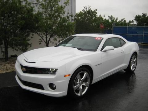 Summit White 2010 Chevrolet Camaro SS/RS Coupe with Beige interior Summit 