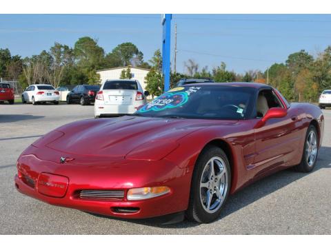 Magnetic Red Metallic Chevrolet Corvette Coupe.  Click to enlarge.