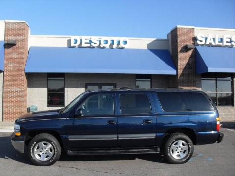 Dark Blue Metallic Chevrolet Suburban 1500 LT.  Click to enlarge.