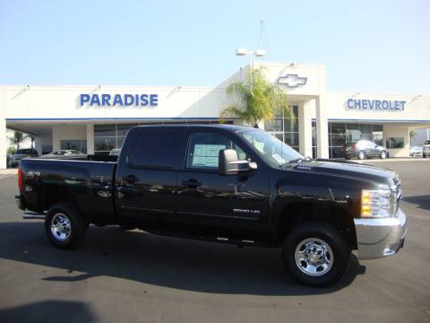 Black Granite Metallic Chevrolet Silverado 2500HD LT Crew Cab 4x4.  Click to enlarge.