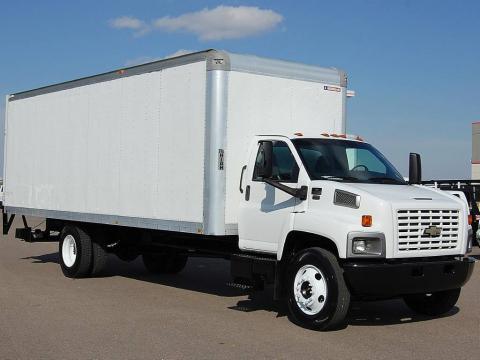 Summit White Chevrolet C Series Kodiak C6500 Regular Cab Moving Truck.  Click to enlarge.