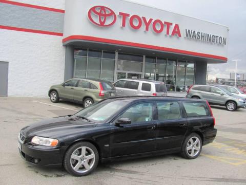 Black 2005 Volvo V70 R AWD with R Gobi Sand/Metallic interior Black Volvo 