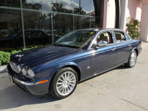 Indigo Blue Metallic Jaguar XJ XJ8.  Click to enlarge.