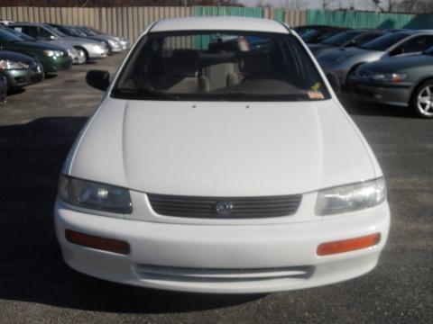 White Mazda Protege LX.  Click to enlarge.