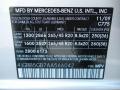 Mercedes-Benz Color Code 775 Iridium Silver Metallic #25