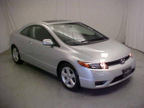 Alabaster Silver Metallic Honda Civic EX Coupe.  Click to enlarge.