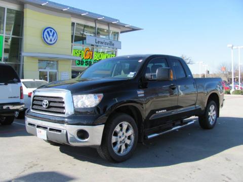 Black Toyota Tundra Texas Edition Double Cab.  Click to enlarge.