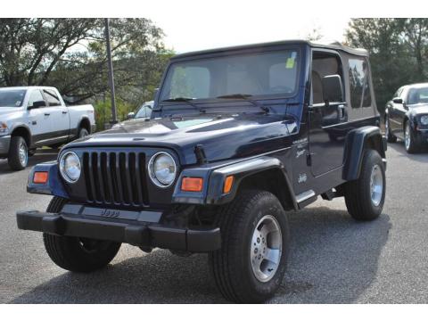 Patriot Blue Pearl Jeep Wrangler Sport 4x4.  Click to enlarge.