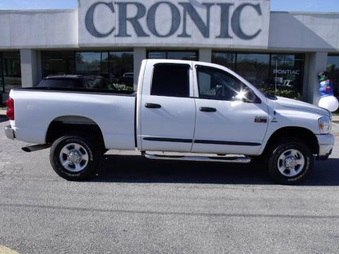 Bright White Dodge Ram 2500 SLT Quad Cab 4x4.  Click to enlarge.