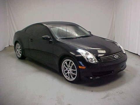 Black Obsidian Infiniti G 35 Coupe.  Click to enlarge.