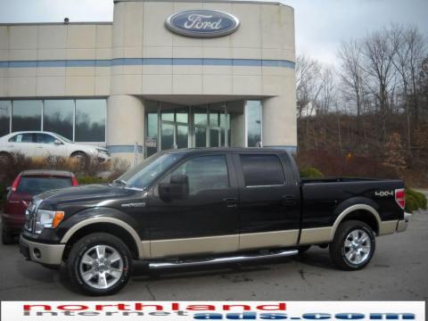 Tuxedo Black Ford F150 Lariat SuperCrew 4x4.  Click to enlarge.