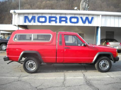 Colorado Red Jeep Comanche Regular Cab.  Click to enlarge.