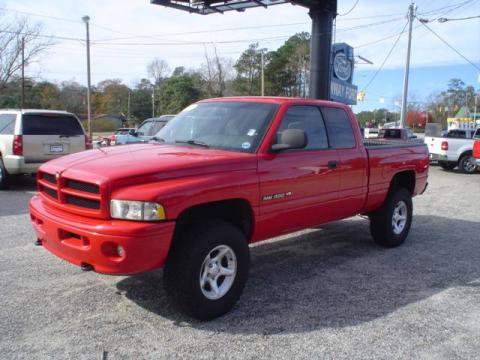 Flame Red Dodge Ram 1500 Sport Club Cab 4x4.  Click to enlarge.