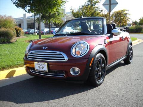 Nightfire Red Metallic Mini Cooper Convertible.  Click to enlarge.