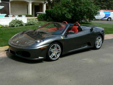 Grigio Silverstone (Dark Grey Metallic) Ferrari F430 Spider F1.  Click to enlarge.