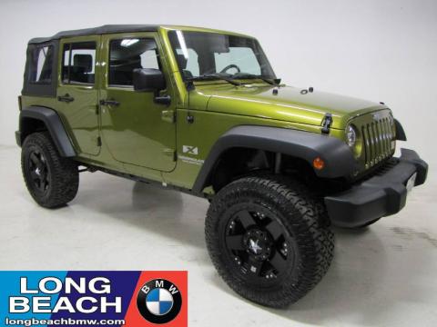 Rescue Green Metallic Jeep Wrangler Unlimited X.  Click to enlarge.