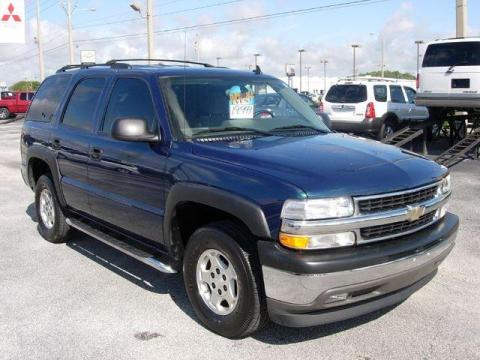 Bermuda Blue Metallic Chevrolet Tahoe LS.  Click to enlarge.