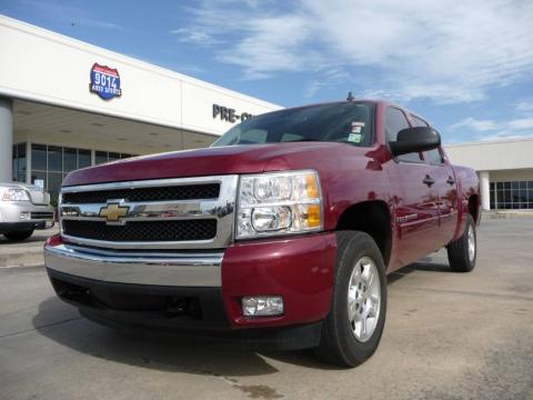 Sport Red Metallic Chevrolet Silverado 1500 LT Crew Cab.  Click to enlarge.
