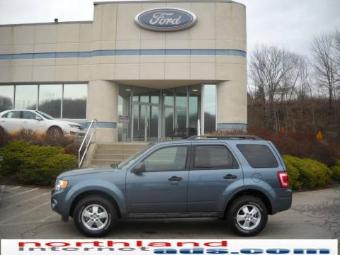 Steel Blue Metallic 2010 Ford Escape XLT V6 4WD with Charcoal Black interior 