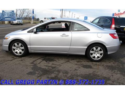 Alabaster Silver Metallic Honda Civic LX Coupe.  Click to enlarge.