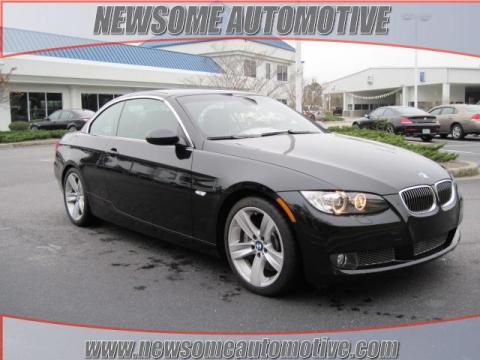 Black Sapphire Metallic BMW 3 Series 335i Convertible.  Click to enlarge.