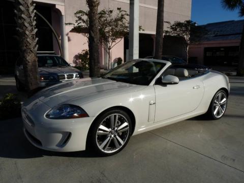 Porcelain White Jaguar XK XK Convertible.  Click to enlarge.