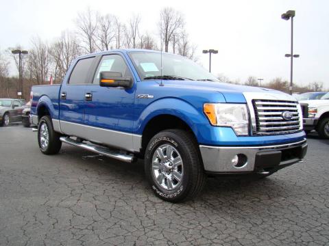 Blue Flame Metallic Ford F150 XLT SuperCrew 4x4.  Click to enlarge.