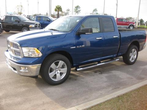 Deep Water Blue Pearl Dodge Ram 1500 Big Horn Quad Cab.  Click to enlarge.