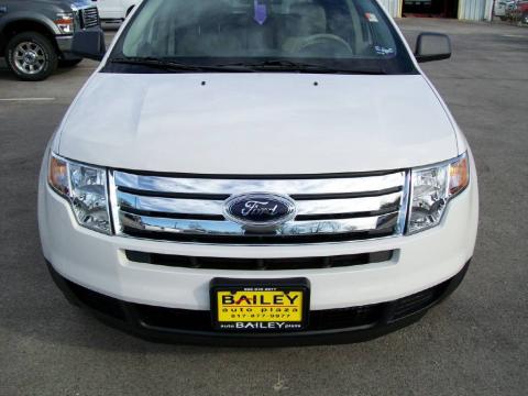 White Suede Ford Edge SE. Click to enlarge. White Suede Ford Edge SE. Click to enlarge.