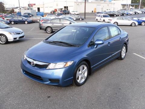 Atomic Blue Metallic Honda Civic LX-S Sedan.  Click to enlarge.