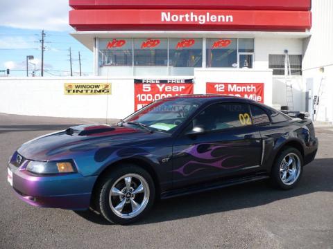 Sonic Blue Metallic Ford Mustang GT Coupe.  Click to enlarge.