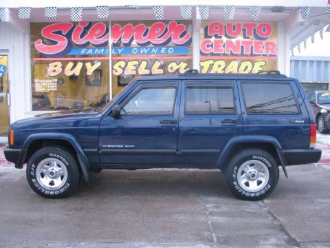 Patriot Blue Pearl Jeep Cherokee Sport 4x4.  Click to enlarge.