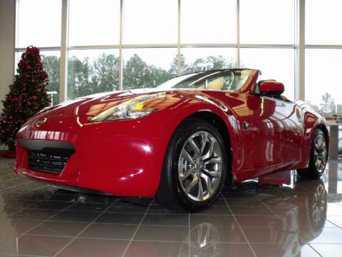 Solid Red Nissan 370Z Roadster.  Click to enlarge.