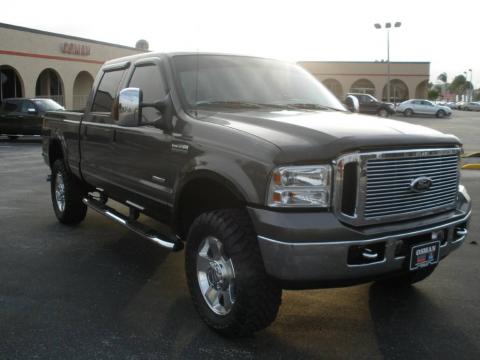 Dark Shadow Grey Metallic Ford F350 Super Duty Lariat Crew Cab 4x4.  Click to enlarge.