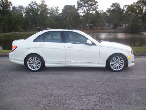 Arctic White Mercedes-Benz C 300 Sport.  Click to enlarge.