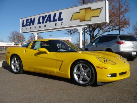 Velocity Yellow Chevrolet Corvette Coupe.  Click to enlarge.