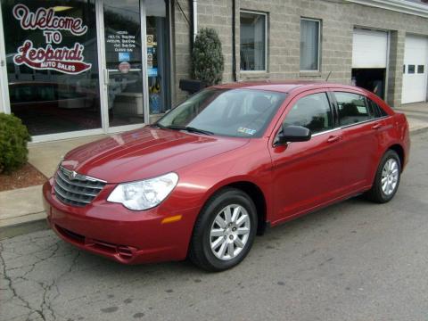 Inferno Red Crystal Pearl Chrysler Sebring LX Sedan.  Click to enlarge.