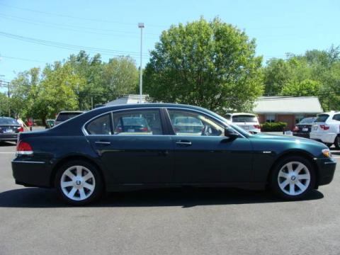 Deep Green Metallic BMW 7 Series 750Li Sedan.  Click to enlarge.