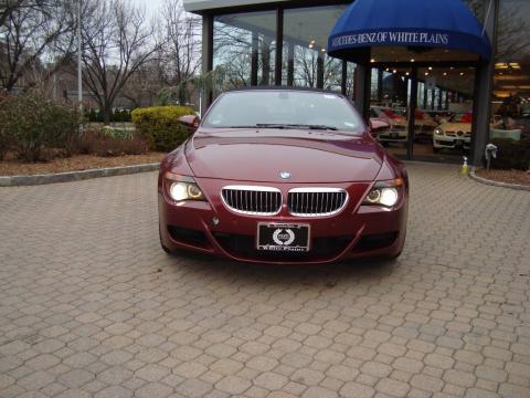 Indianapolis Red Metallic 2007 BMW M6 Convertible with Black interior 