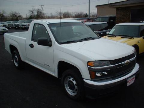 Summit White Chevrolet Colorado Regular Cab.  Click to enlarge.