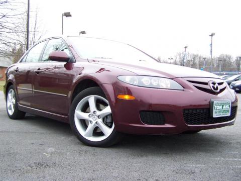 Dark Cherry Mica Mazda MAZDA6 i Touring Sedan.  Click to enlarge.