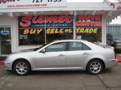 Light Platinum Cadillac STS 4 V8 AWD.  Click to enlarge.