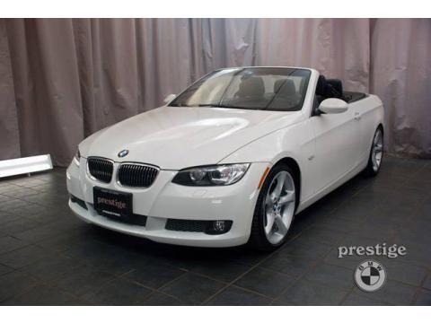 Alpine White BMW 3 Series 335i Convertible.  Click to enlarge.